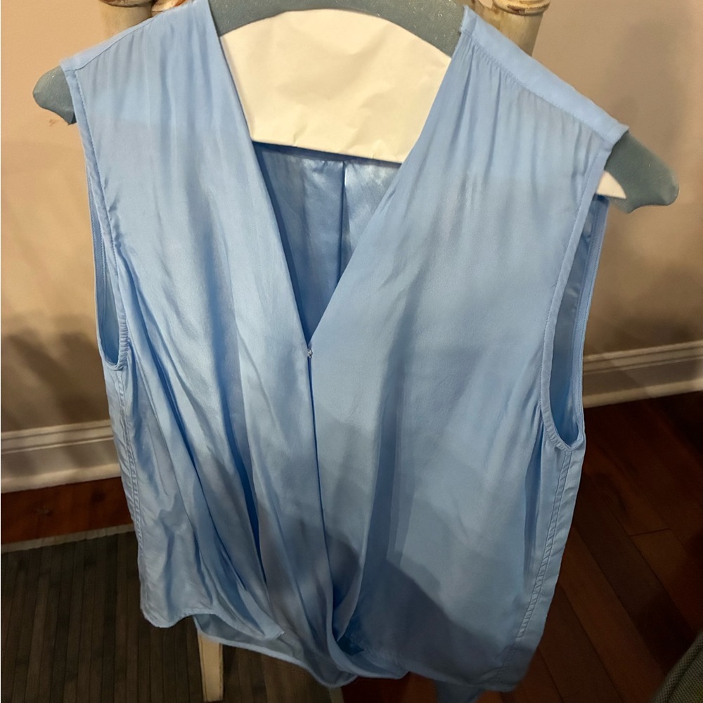 Acrobat Light Blue Sleeveless Blouse